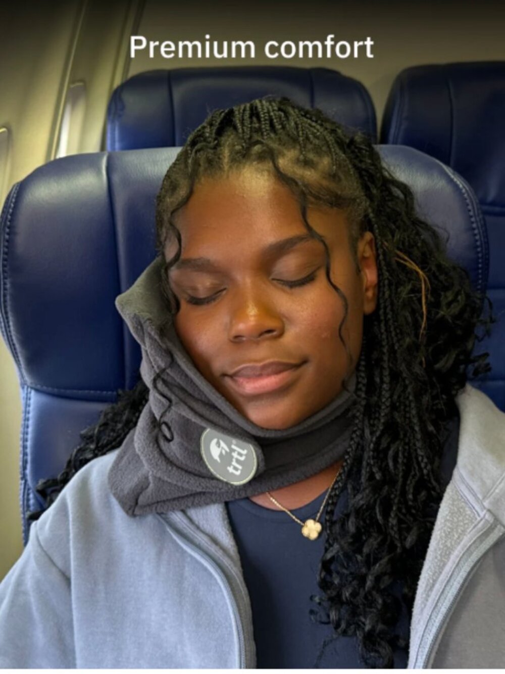 TRTL Travel Pillow Scarf in Gray